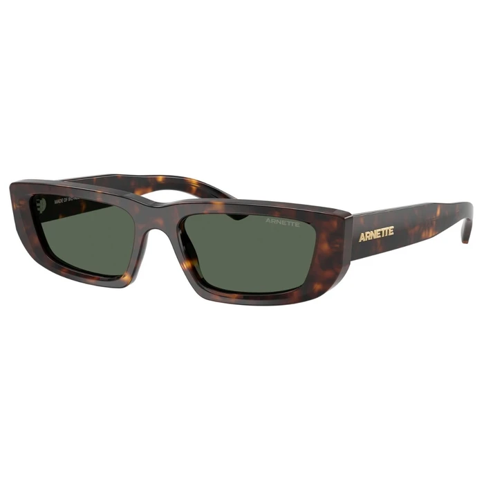 Arnette Women's Sunglasses AN4357-122271 Dark Havana Frame with Dark Green Mirror Lenses 53/17/145