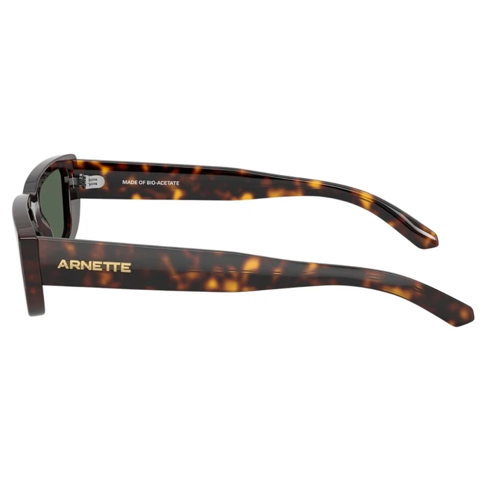 Arnette Women's Sunglasses AN4357-122271 Dark Havana Frame with Dark Green Mirror Lenses 53/17/145