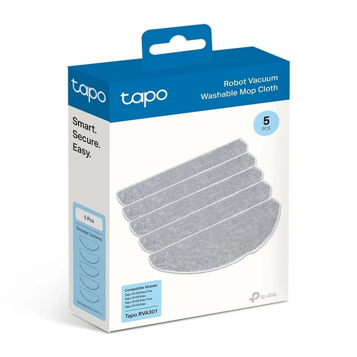 TP-Link Tapo Robot Vacuum Washable Mop Cloth (5Pcs) (TAPO RVA301) (TPTAPO-RVA301)