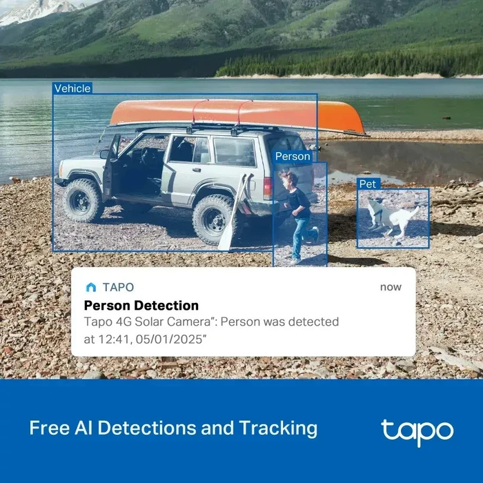 TP-Link Solar-Powered Pan/Tilt 4G LTE Security Camera Kit (TAPO C615G KIT) (TPC615GKIT)