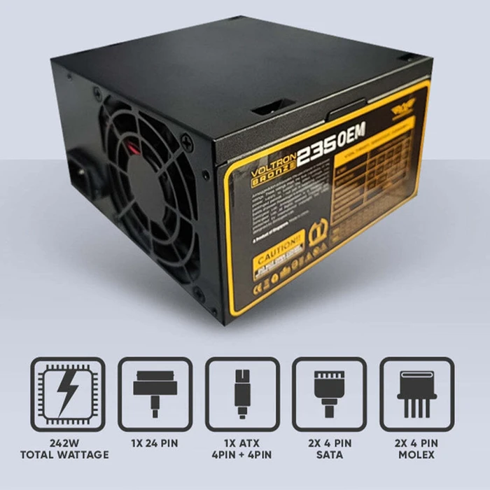 ALCATROZ Κουτί Υπολογιστή Futura Millenia ECO M500 PRO Black