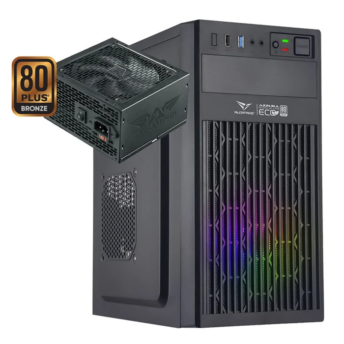 Alcatroz Azzura Millenia Eco Air Midi Tower Κουτί Η/Υ με RGB - Μαύρο