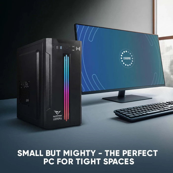 ALCATROZ Κουτί Υπολογιστή Azzura Millenia Eco Pro II RGB Black με PSU