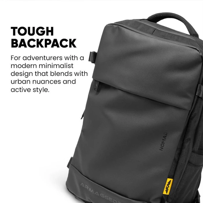 Laptop Backpack ARMAGGEDDON Travel Splashproof Nomad Carbon 15.6