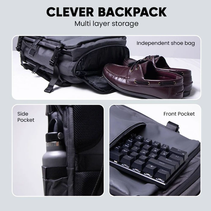 Laptop Backpack ARMAGGEDDON Travel Splashproof Nomad Carbon 15.6