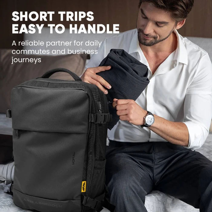 Laptop Backpack ARMAGGEDDON Travel Splashproof Nomad Carbon 15.6