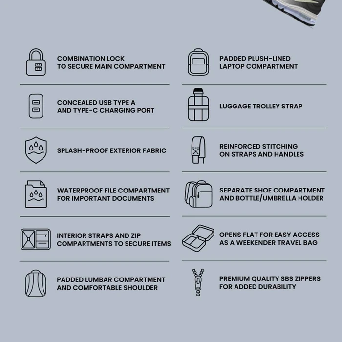 ARMAGGEDDON Travel Splashproof Backpack 15.6 Nomad Moss