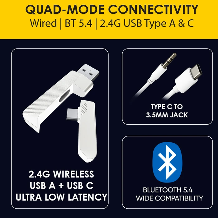 Gaming Headphones Armaggeddon Cosmic V Ultraclear Ozone Tri Mode