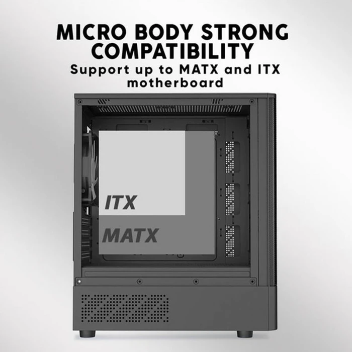 Armaggeddon Θήκη Υπολογιστή Micro ATX DeepFreeze Duplex 2 ARGB C White