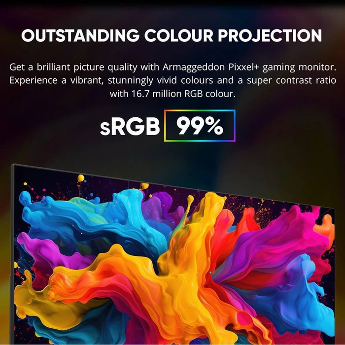 ARMAGGEDDON Monitor PiXXel Xtreme Super 120 G Sync Black