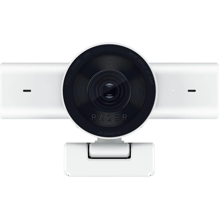 Razer Streaming Webcam Kiyo V2 X White 2K 60fps Auto Focus 80° FOV Low Light Sensor USB