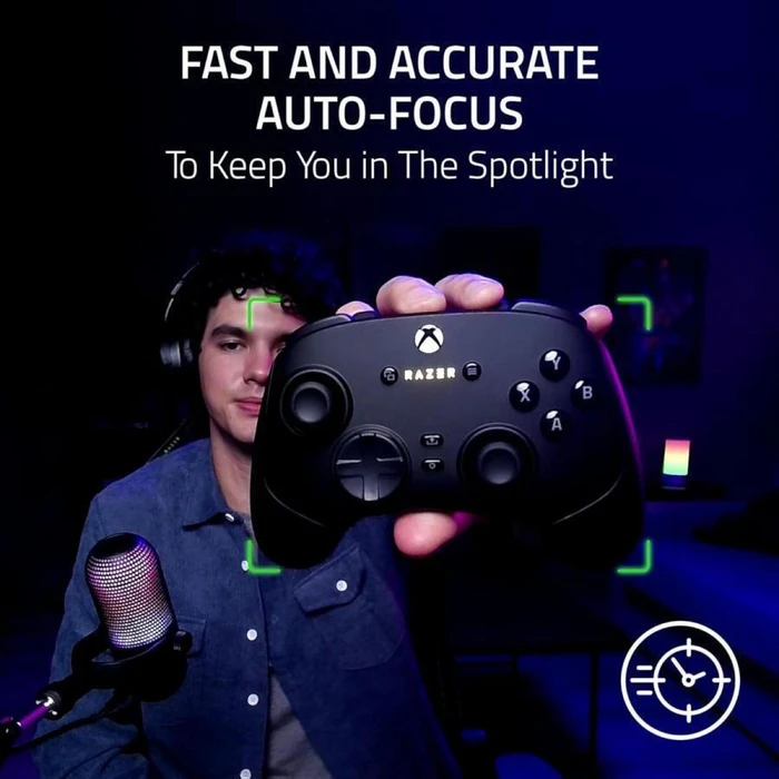 Razer Streaming Webcam Kiyo V2 X White 2K 60fps Auto Focus 80° FOV Low Light Sensor USB