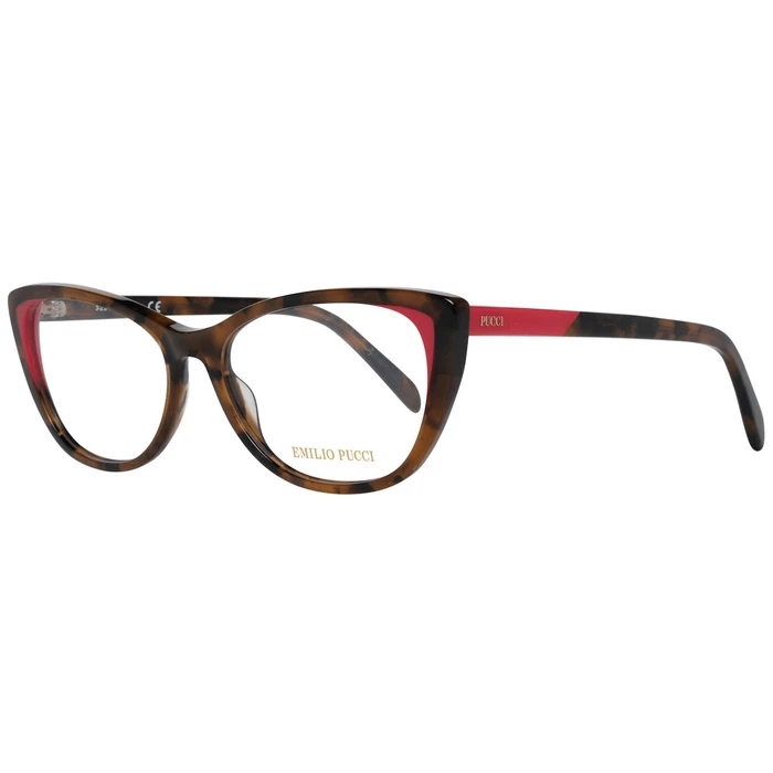 Emilio Pucci Women's Brown Plastic/Acetate Eyeglass Frame EP5126 056