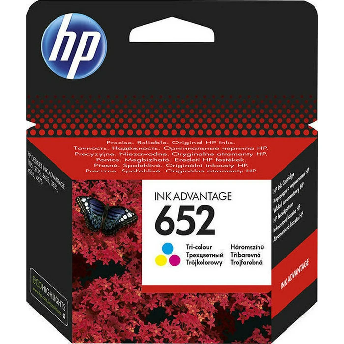 Inkjet HP 652 Tri Color Original Ink Advantage Cartridge