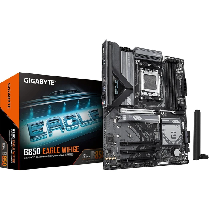 Gigabyte B850 EAGLE WIFI6E ATX Motherboard (Socket AM5, DDR5, 4x DIMM, 3x M.2, Wi‑Fi 6E)