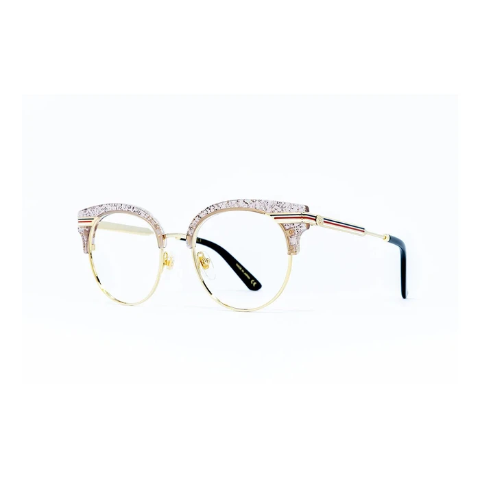 Gucci Γυναικείος Μεταλλικός Σκελετός Γυαλιών Ασημί GG0285O 003