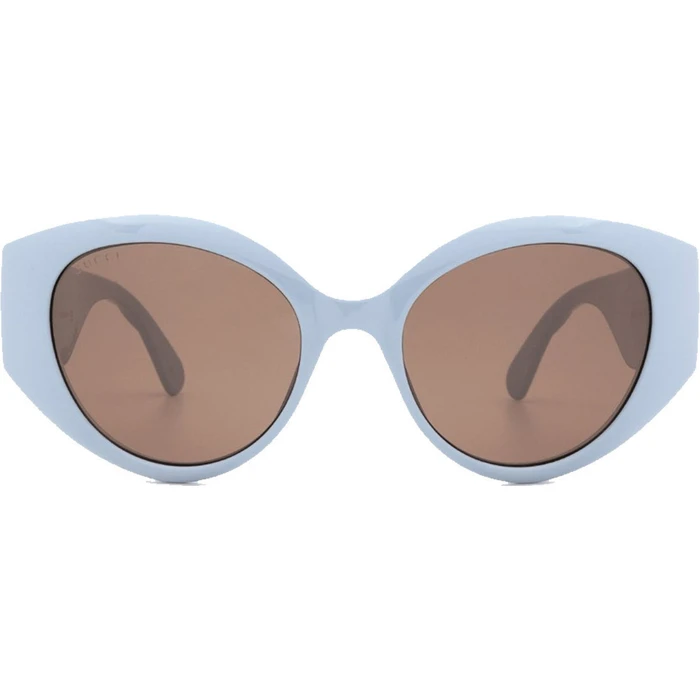 Gucci Women's Sunglasses Turquoise Acetate Frame with Brown Lens GG0809S-004