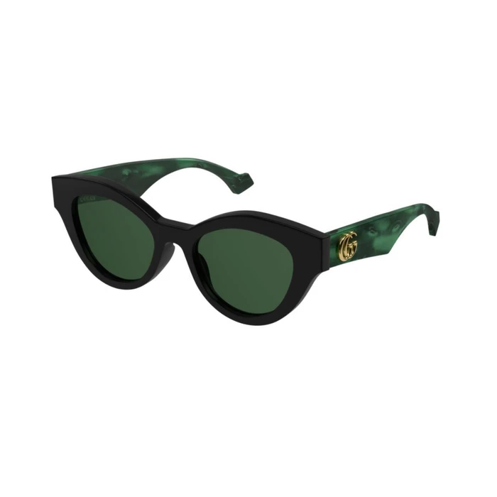 Gucci Γυναικεία Γυαλιά Ηλίου GG0957S Μαύρος Κοκκάλινος Σκελετός Πράσινοι Φακοί 54/18/145