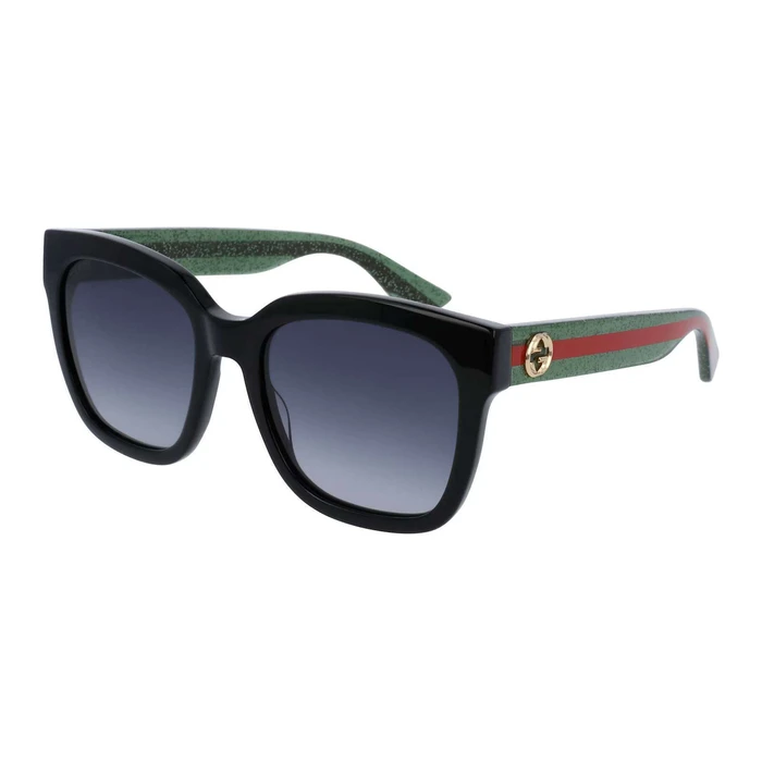 Gucci Unisex Sunglasses Black Acetate Frame with Blue Lens GG0034SN-002