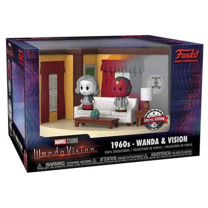 Funko Φιγούρες Βινυλίου Mini Moments Marvel Studios WandaVision 1960s Wanda και Vision Living Room Special Edition