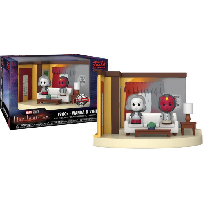 Funko Φιγούρες Βινυλίου Mini Moments Marvel Studios WandaVision 1960s Wanda και Vision Living Room Special Edition