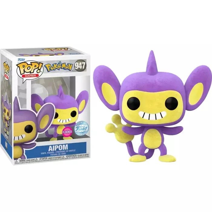 Funko Games Pokemon Aipom Flocked Special Edition Vinyl Figure