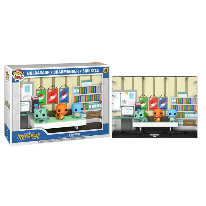 Funko Pop Deluxe Moment Pok?mon Starters Bulbasaur Charmander Squirtle Vinyl Figure