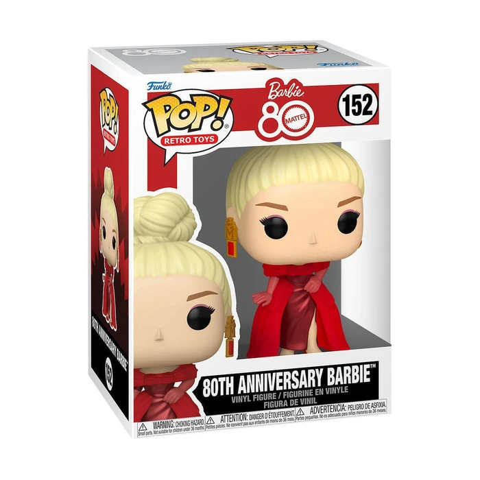Funko Pop Retro Toys Barbie 80th Mattel 80th Anniversary Barbie 152 Vinyl Figure