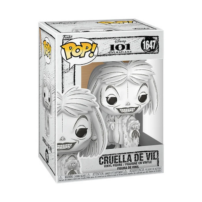 Funko Pop Disney 101 Dalmatians Cruella De Vil Sketched Vinyl Figure