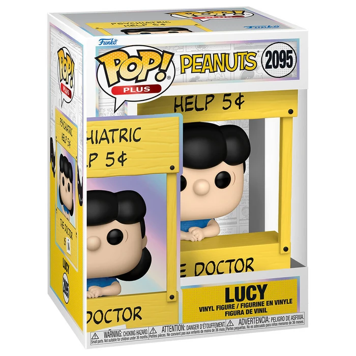Funko Pop Plus Peanuts Lucy Psychiatric Booth Vinyl Figure