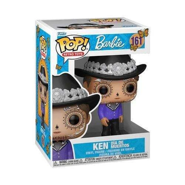 Funko Pop Ρετρό Παιχνίδια Barbie Ken Dia de Muertos Φιγούρα Βινυλίου