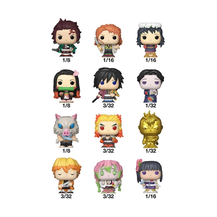 Funko Bitty Pop! Singles: Demon Slayer (Τυχαίο/Blind Bag) Βινυλική Φιγούρα