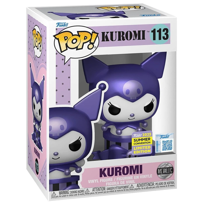 Funko Pop Sanrio Hello Kitty Kuromi Δώρο Μεταλλικό Φιγούρα Βινυλίου