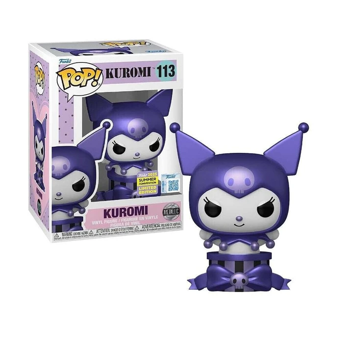 Funko Pop Sanrio Hello Kitty Kuromi Δώρο Μεταλλικό Φιγούρα Βινυλίου