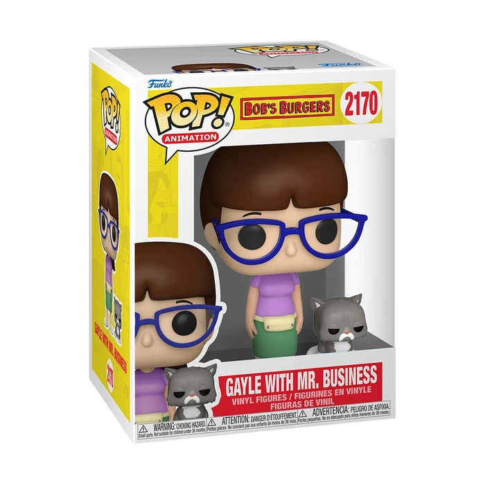 Funko Pop Animation Bob's Burgers Gayle with Mr Business 2170 Vinyl Figures