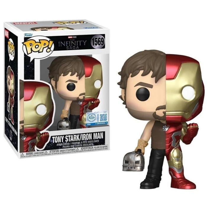 Funko Pop Marvel The Infinity Saga Iron Man Tony Stark Iron Man Special Edition Bobble Head Vinyl Figure