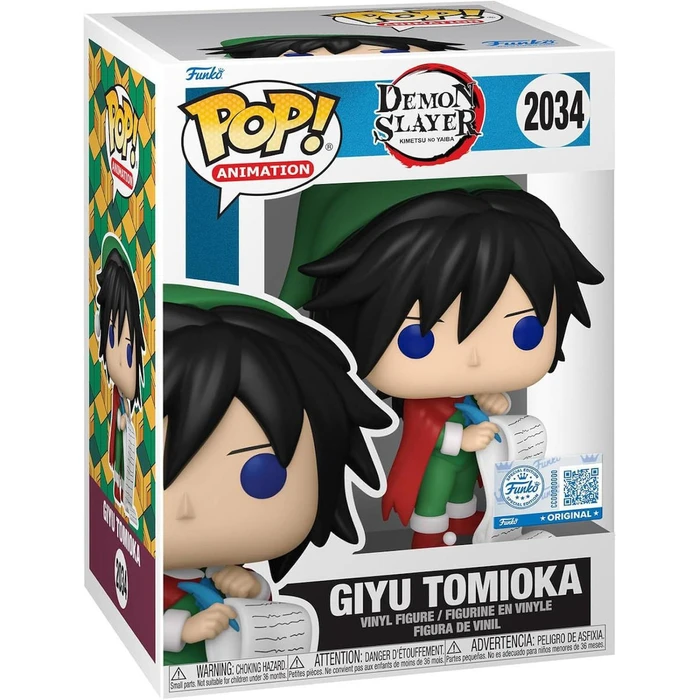 Funko Pop Animation Demon Slayer Giyu Tomioka Holiday Special Edition Vinyl Figure