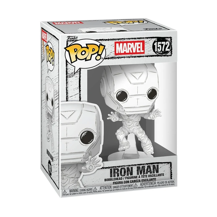 Funko Pop Marvel Iron Man Iron Man Sketched Bobble Head Vinyl Figure