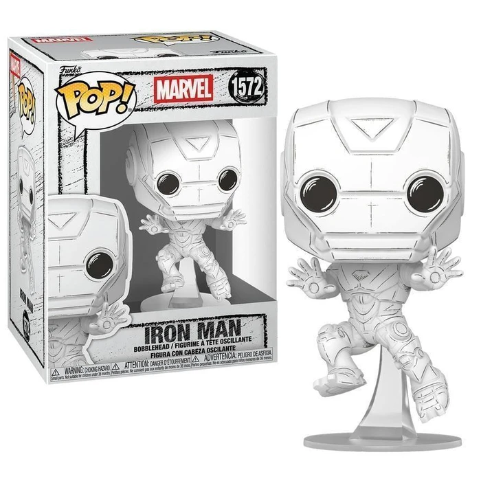 Funko Pop Marvel Iron Man Iron Man Sketched Bobble Head Vinyl Figure