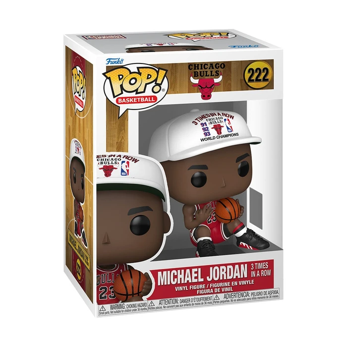 Funko Pop Basketball Chicago Bulls Michael Jordan 3 Times in A Row Vinyl Figure