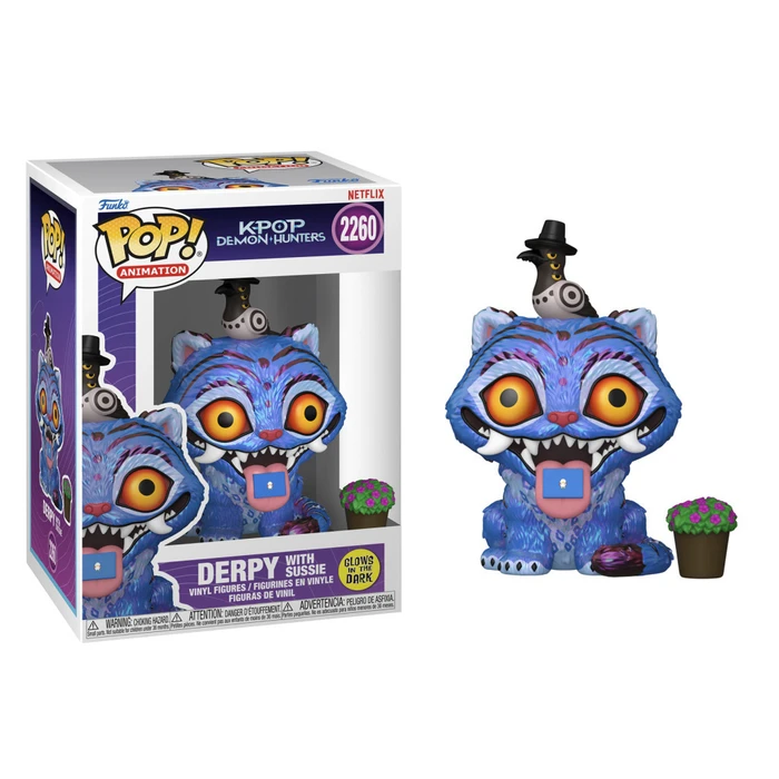 Funko Pop Animation KPop Demon Hunters Derpy with Sussie Glows in the Dark