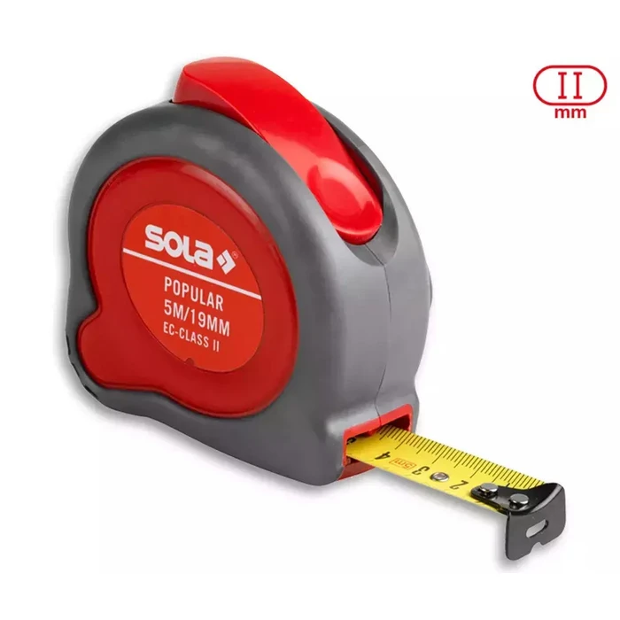 Sola POPULAR PP5 Μετροταινία Αυτόματης Επαναφοράς 19mm x 5m (2 τμχ)