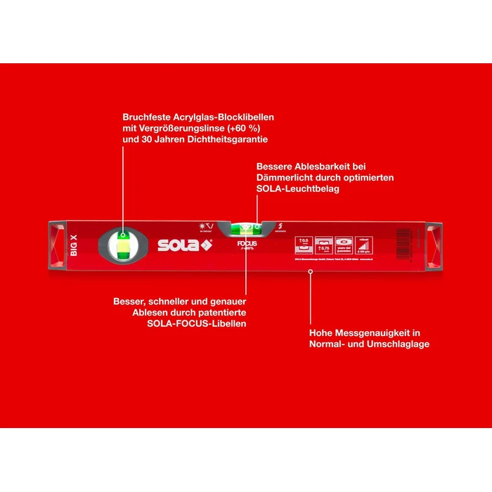 Sola Big X Αλφάδι Αλουμινίου 50εκ.