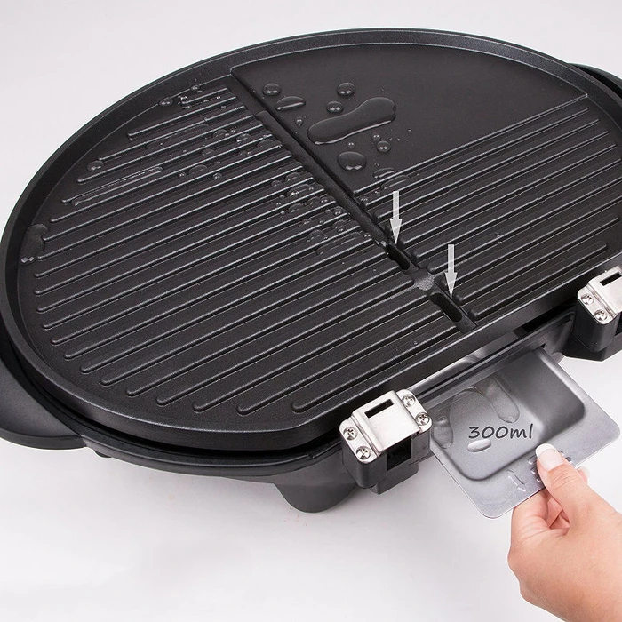 First Austria Folding Electric Grill with Wheels and Lid 2400 W