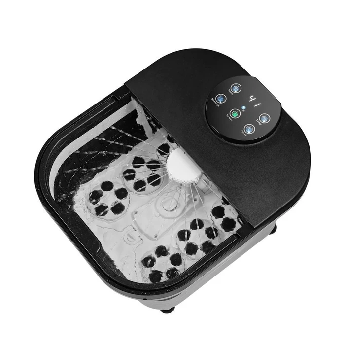 FIRST AUSTRIA Υδρομασάζ Ποδιών Πτυσσόμενο 500W με Ψηφιακό Έλεγχο Θερμοκρασίας και Ρολά Μασάζ Μαύρο Λευκό
