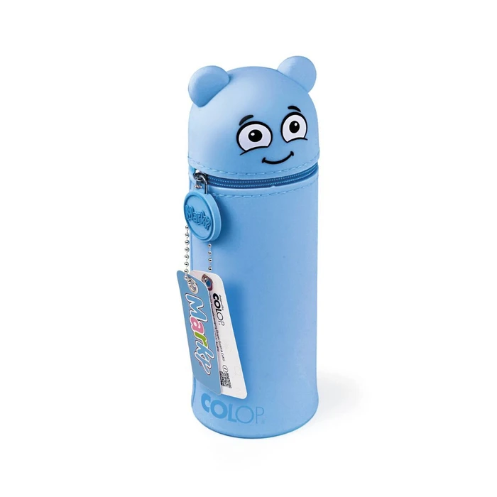 COLOP Barrel Pencil Case Blue