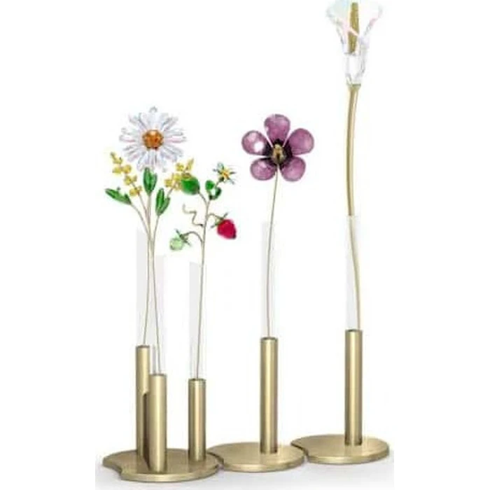 Swarovski Διακοσμητικό Βάζο Γυάλινο Χρυσό Ø7 x Υ16 cm (Garden Tales)