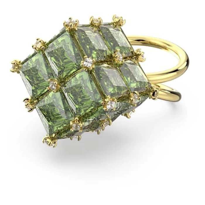 Swarovski Curiosa Cocktail Square Γυναικείο Δαχτυλίδι Επιχρυσωμένο με Ζιργκόν - Μέγεθος 55 (Ø17,2 mm)