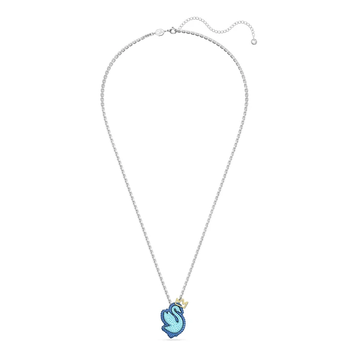 Swarovski Stainless Steel Blue Necklace 45 CM