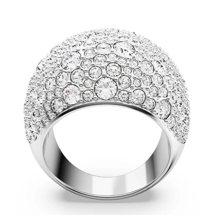 Swarovski Luna Women's Silver Ring with Stones, Size 52